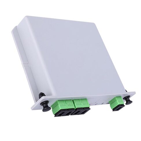 ViaGasaFamido PLC مقسم الألياف البصرية 1x4 SC وضع واحد مقسم بصري منخفض الخسارة 1260-1650nm لمشروع الأسلاك المنزلية الشبكة المحلية البصرية in Kuwait