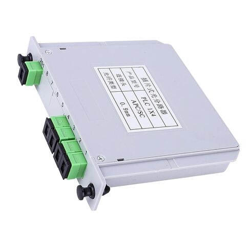 ViaGasaFamido PLC مقسم الألياف البصرية 1x4 SC وضع واحد مقسم بصري منخفض الخسارة 1260-1650nm لمشروع الأسلاك المنزلية الشبكة المحلية البصرية in Kuwait