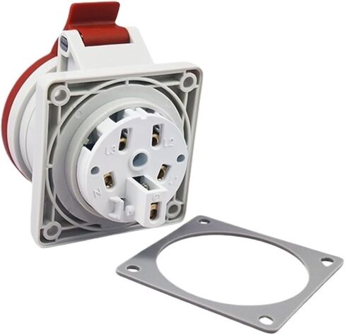 Factory IP44 Waterproof 32A Industrial Plug Socket 5-core Exposed and Concealed Aviation JH325J in Kuwait