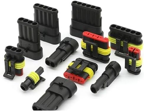 20/50/100 Sets1.5 AMP Series 1P/2P/3P/4P/5P/6P car Connector DJ7041-1.5-11/21 282080-1 Docking Terminal Waterproof(2p (Male Female)) in Kuwait