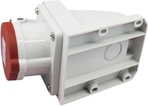 Industrial Plug 32A Socket 4-core 4-Hole Outdoor Waterproof 220V Surface Mounted JH124J in Kuwait