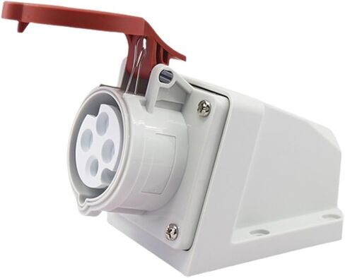 Industrial Plug 32A Socket 4-core 4-Hole Outdoor Waterproof 220V Surface Mounted JH124J in Kuwait
