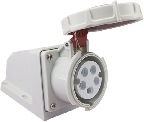 IP67 Waterproof Industrial Plug Socket Flame Retardant 16A5 Core Three-Phase Five Wire 380V Surface Mounted JH1152 in Kuwait