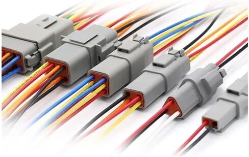 5/10/100 Sets Type Connector Male Female Waterproof Connectors 3-Pin Dt04-3p Dt06-3s Sealable 3 Position(with Wire-m F,5 Sets) in Kuwait
