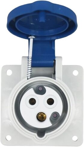 IP44 Waterproof 32A Industrial Plug Socket 3-core Surface Mounted Concealed Aviation JH323J Flame Retardant Triangular in Kuwait