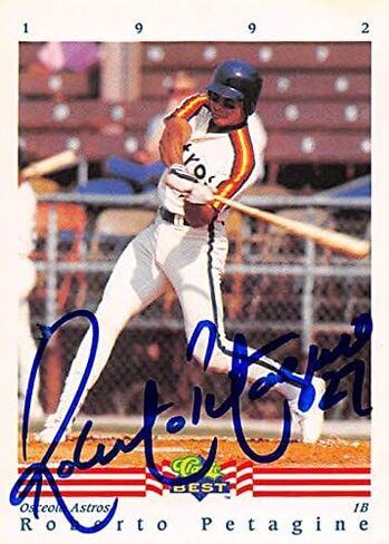 Roberto Petagine autographed Baseball Card (Osceola Astros) 1992 Classic Best #205 Minor League Rookie in Kuwait