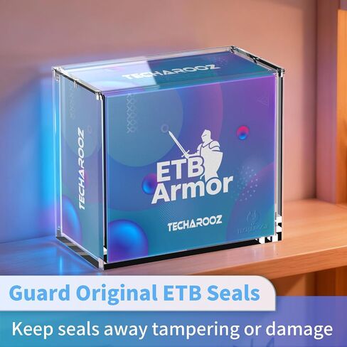 حافظة حماية ETB - صندوق تدريب النخبة قابل للتكديس من الأكريليك فائق السُمك 8 مم + 5 مم - حافظة عرض أكريليك مع غطاء مغناطيسي منزلق محكم الغلق - مع مغناطيس قوي 6X N52 in Kuwait