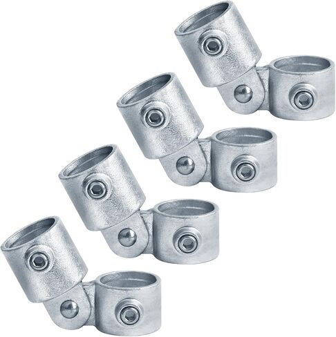 4 PCS Single Swivel Socket Structural Pipe Fitting, Fits 1" Nominal (OD 1.315") Galvanized Pipe in Kuwait