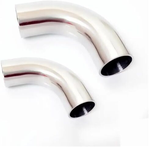 76mm 3" OD lengthen 20mm SUS 316L Stainless Steel Butt Weld 90 Deg Elbow Pipe Fitting Beer in Kuwait