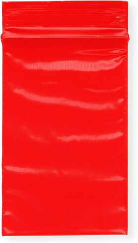 Plymor 2" x 3" (Pack of 100), Red 2 Mil Zipper Reclosable Plastic Bags in Kuwait