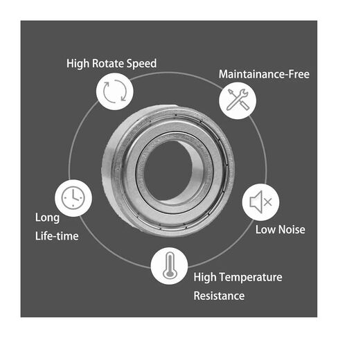 Small Sealed Steel Ball Bearing 10pcs Ball Bearings High Carbon Steel Miniature for Skateboard 3D Printer Skate(625ZZ) in Kuwait