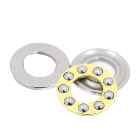 Small Sealed Steel Ball Bearing 10pcs F8-16M 8 * 16 * 5mm ABEC-1 Miniature Thrust Axial Ball Bearings with Grooved Raceway in Kuwait