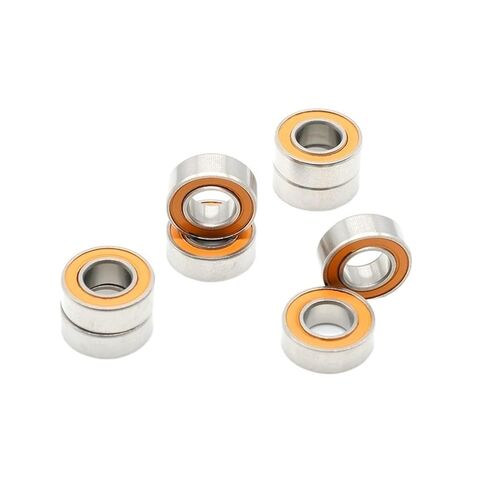 صغيرة مختومة الصلب الكرة تحمل 1 قطعة S687 2RS CB 7x14x5 مللي متر ABEC-7 الفولاذ المقاوم للصدأ الهجين محمل كروي سيراميك دون الشحوم تحول سريع in Kuwait