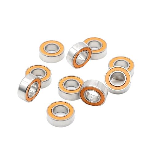 صغيرة مختومة الصلب الكرة تحمل 1 قطعة S687 2RS CB 7x14x5 مللي متر ABEC-7 الفولاذ المقاوم للصدأ الهجين محمل كروي سيراميك دون الشحوم تحول سريع in Kuwait