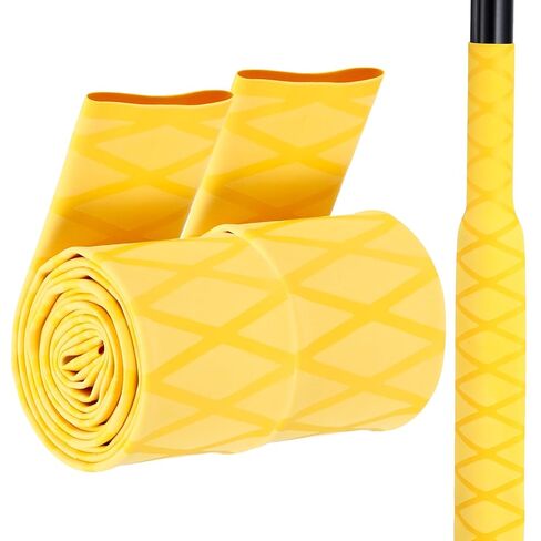 MECCANIXITY 2pcs 3.3ft 1.1" Dia Fishing Rod Heat Shrink Tube, 28mm Non Slip Waterproof Shrink Handle Grip Tubing Wrap for Sport, Fitness Handle, Red x Tube in Kuwait