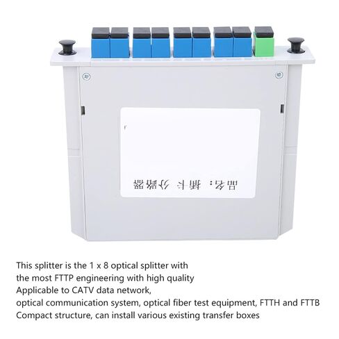Hilitand Fiber Optic Splitter PLC Splitter Optical 1x8 SC Interface لشبكة بيانات CATV FTTH FTTB مع هيكل مدمج منخفض فقدان الإدراج in Kuwait