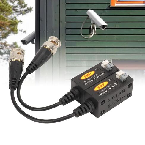 HD Video Balun Transmitter for AHD CVI-TVI Cameras, Easy Installation for Outdoor Surveillance, 2 Pack in Kuwait