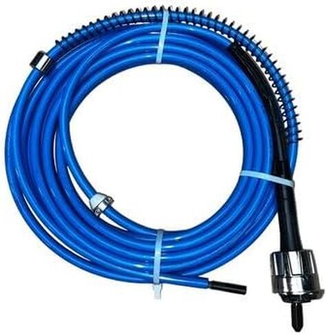 GTC-703Q-45-R5، عمود Goodway المرن 45 بوصة لفرشاة التوصيل السريع، أنابيب معرف 9/16 بوصة - 1 بوصة لمنظف أنبوب التغذية السريع RAM-5 (اقتران فرشاة التوصيل السريع) in Kuwait