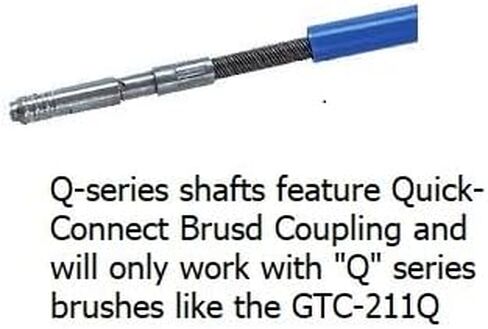 GTC-703Q-45-R5، عمود Goodway المرن 45 بوصة لفرشاة التوصيل السريع، أنابيب معرف 9/16 بوصة - 1 بوصة لمنظف أنبوب التغذية السريع RAM-5 (اقتران فرشاة التوصيل السريع) in Kuwait