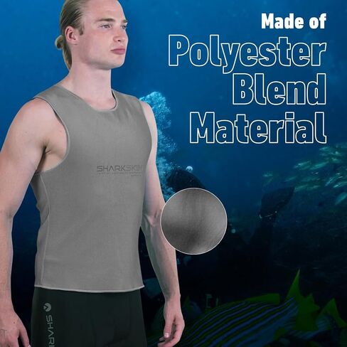 سترة SHARKSKIN Chillproof Essentials (رجال) فضية مقاس 3X-Large in Kuwait