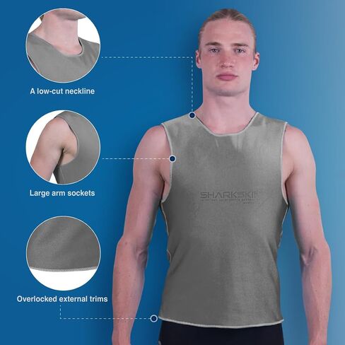 سترة SHARKSKIN Chillproof Essentials (رجال) فضية مقاس 3X-Large in Kuwait