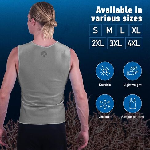 سترة SHARKSKIN Chillproof Essentials (رجال) فضية مقاس 3X-Large in Kuwait