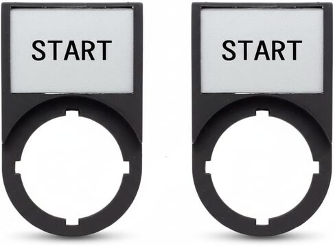 لوحة ليجند "START" مع حامل، للاستخدام مع مفاتيح 22 مم (عبوة من 2) in Kuwait