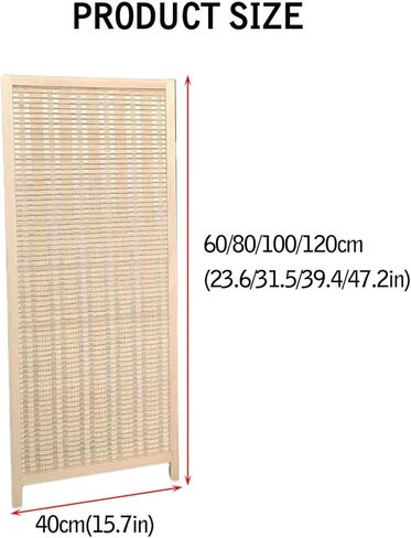 4-Piece Short Screen Partition, Independent Room Divider, Foldable, Suitable for Living Room and Dining Room(Color-2,100x40cm-4 Piece) in Kuwait