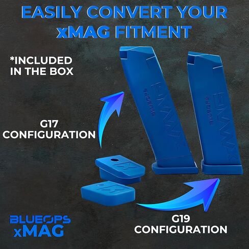 Smart Dry Fire Training Magazine for Glock Double Stack 9mm Models, 2 Smart Training Magazines with Simulated Round Capacity & Random Jams Simulation + 9mm Training Laser & Smartphone App in Kuwait