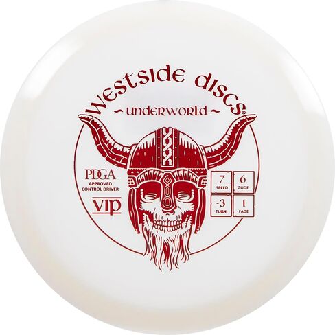 أقراص Westside Discs VIP Underworld Disc Golf Fairway Driver | سائق الممر السالك غير المستقر للإنهيزر والبكرات | بلاستيك متين لكبار الشخصيات | مثالية للمبتدئين واللاعبين المتقدمين | 170-176 جرام (قد تختلف الألوان) in Kuwait