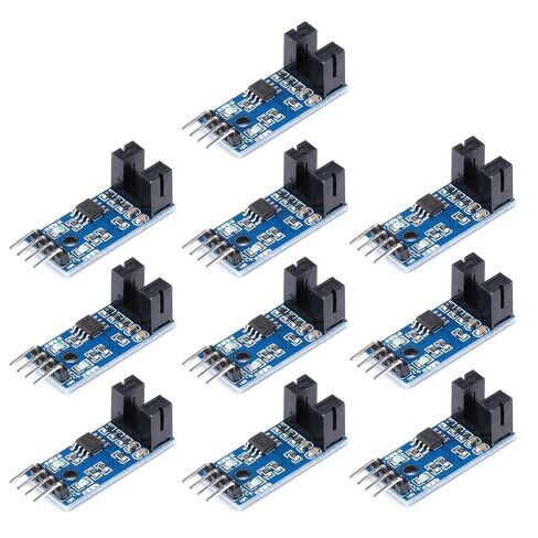 10 قطع وحدة استشعار سرعة Optocoupler من نوع الفتحة، لوحة العد الكهروضوئية وكشف الموضع مع مقارنة، مخرج رقمي 3.3 فولت - 5 فولت لمشاريع اردوينو MCU in Kuwait