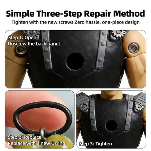 Action Figure Repair Kit: 50 O-Rings, 100 Screws, and 2 Screwdrivers. Vintage Toy Joints & Waistbands Replacement Parts for Collectors Loose Joints & Waistbands DIY Fix Accessories in Kuwait