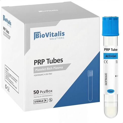 50 قطعة من أنابيب PRP 10 مل أنبوب PRP جل ACD وأنابيب زجاجية مضادة للتخثر | أنابيب لاستخدام أجهزة الطرد المركزي في المختبر in Kuwait