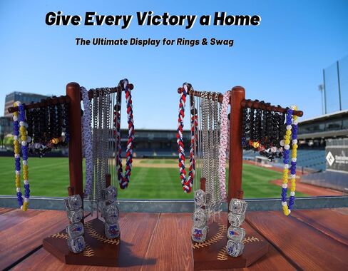 Premium Swag Gifts for Baseball Lifestyle 101 Apparel Youth, Baseball Drip Necklace Holder & Championship Ring Display - End of Season Baseball Gifts for Boys in Kuwait