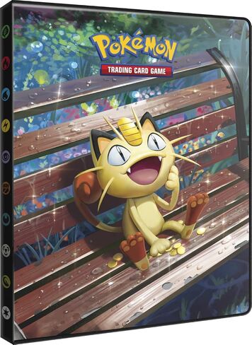 محفظة Ultra PRO Pokemon Meowth and Starmie ذات 4 جيوب - The Perfect Order، ألبوم قابل للجمع لألعاب بطاقات التداول، يحمل 4 بطاقات كبيرة الحجم وما يصل إلى 80 بطاقة عادية in Kuwait
