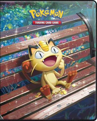 محفظة Ultra PRO Pokemon Meowth and Starmie ذات 4 جيوب - The Perfect Order، ألبوم قابل للجمع لألعاب بطاقات التداول، يحمل 4 بطاقات كبيرة الحجم وما يصل إلى 80 بطاقة عادية in Kuwait