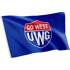 علم UWG لجامعة صبار الصحراء بجورجيا الغربية - لافتة ذئاب مقاس 3 × 5 أقدام، قماش متين للاستخدام الداخلي/الخارجي، تصميم بوليستر 100% (النمط 1) in Kuwait