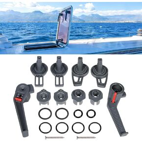 for Lewmar Large Handle Kit - Complete LH/RH Set Replaces 361680990, Direct Replacement Part Compatible with Ocean, Low/Medium Profile (LP/MP), Flush 3G, Coastline Hatches in Saudi Arabia