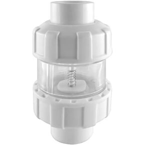 UPVC Aquarium Check Valve - Anti-Siphon Non-Return Valve for Fish Tanks - 20/25/32mm Dual Interface - 1PC(White,32mm) in Kuwait