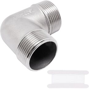 1 قطعة 90 درجة الكوع 1-1/4 "NPT ذكر x 1-1/4" NPT ذكر شارع الكوع 304 تجهيزات أنابيب الفولاذ المقاوم للصدأ ذكر الخيوط المقرنة in Kuwait