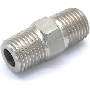 1/4" BSPT Male to 1/4" BSPT Male Threaded 304 Stainless Steel Pipe Fitting Connector 250bar in Saudi Arabia