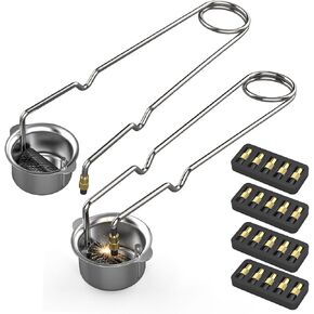 2-Pack Single Flint Torch Striker with 20 Replacement Flints – Heavy Duty Spark Lighter for Welding, Cutting (2 Round Flint Strikers + 20 Replacement Flints) in Saudi Arabia