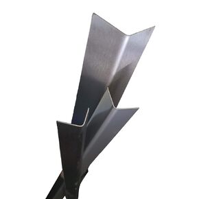 (6) Brushed Stainless Steel Corner Guard Angle 3/4 x 3/4 x 48" 20ga 304 0600112 in Saudi Arabia