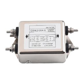 CW4L2-6A-S CW4L2-10A-S CW4L2-20A Series 220V AC Power Filter Rail Type Double-Stage Bolttype Power Filter Single-Phase(CW4L2-20A-S) in Kuwait