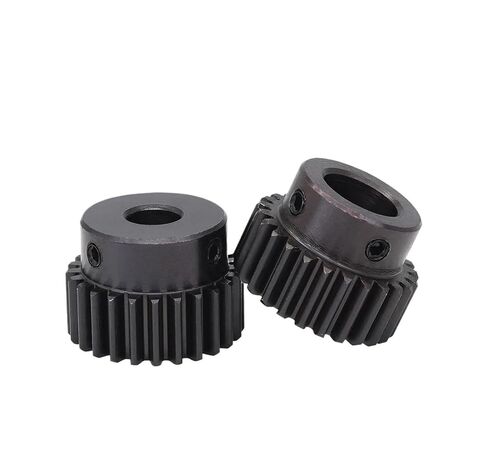 الصلب الثقيلة موتور ترس ترس 1 قطعة وحدة 1 ترس المحرك 1M-26T/27T/28T/29T الكربون الصلب اسوداد حفز حجم التجويف 6/8/10/12/14 مللي متر (14 مللي متر-1M29T) in Kuwait