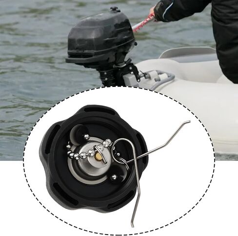 Marine Outboard Fuel Tank Cap Cover ID 45mm OD 57.6mm Compatible with Yamaha 4 Stroke 2.5 hp 4 hp 5 hp 6 hp in Kuwait