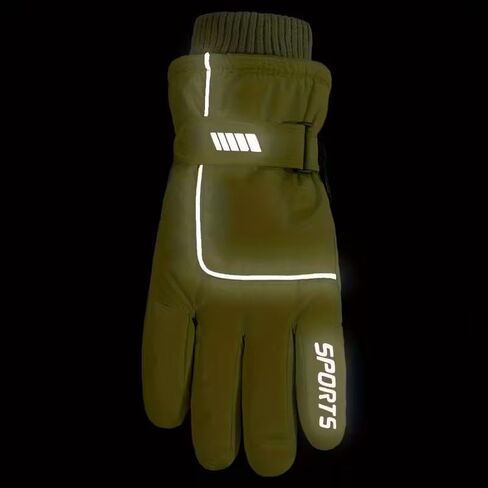 1 PCS Winter Ski Gloves for Men & Women,Cold Weather Mittens, Waterproof Thermal Windproof with Touchscreen,Non-Slip Grip for Outdoor Skiing Hiking Snowboard(Black) in Kuwait