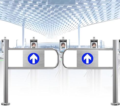 Entrance Swing Gate for Hallway/Passage, Automatic Closing Double Door for Industrial and Supermarket Aisles, Dimensions 190x97cm in Kuwait