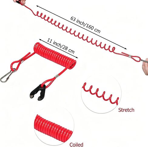 Boat Safety Lanyard Kill Switch Cord for Yamaha Outboard Motor Emergency Engine Stop Switch Replacement in Kuwait