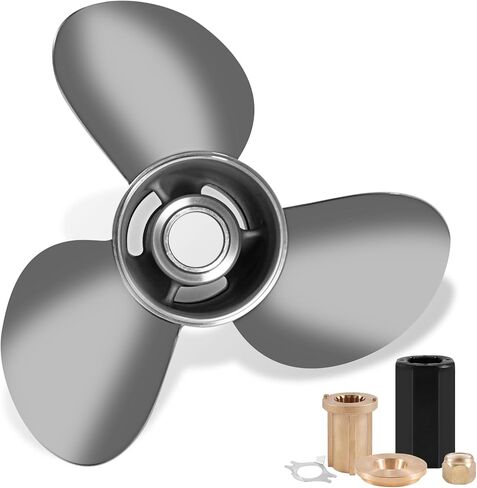 13 x 21 Stainless Steel Outboard Boat Propeller for Mercury Engines 40 50 70 75 80 90 100 115 125 140HP 13 x 21 Prop Hub Kits Included 15 Tooth RH in Saudi Arabia